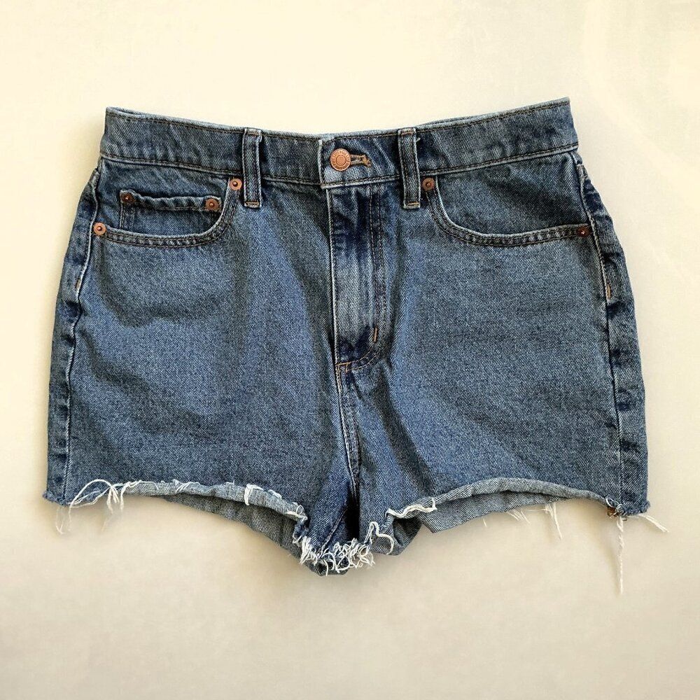 PINK Victoria's Secret High Rise Distressed Denim Cutoff Shorts Size 28